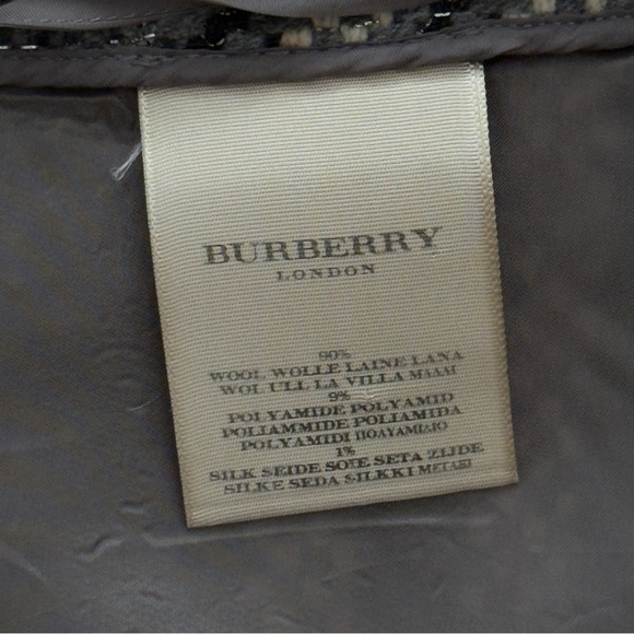 Burberry Gray Plaid Midi Skirt - Picture 11 of 16
